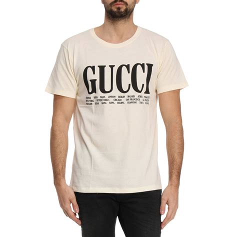 white gucci t shirt men|all white gucci shirt.